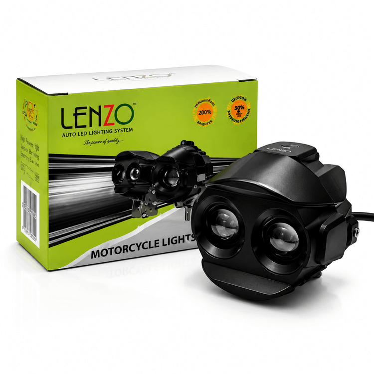 پروژکتور دو لنز لنزو LE-28 SONIC | چراغ کمکی موتور و خودرو